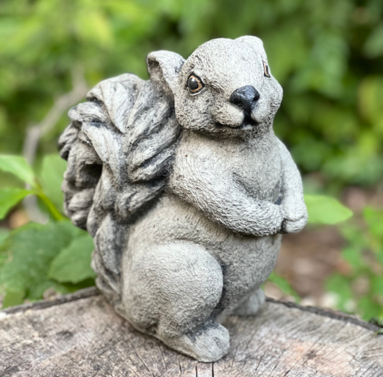 Squirrel concrete statue