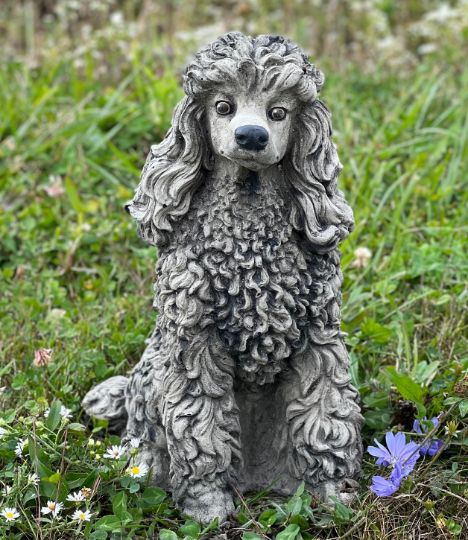 Large Poodle dog statue
