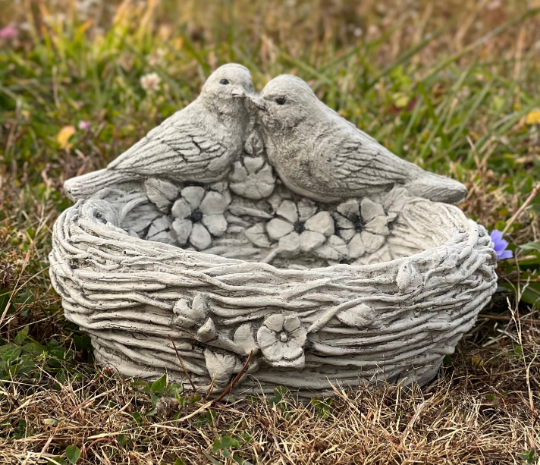 Concrete Drinker For Birds sculpture