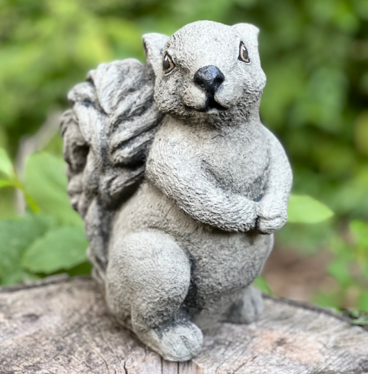 Squirrel concrete statue
