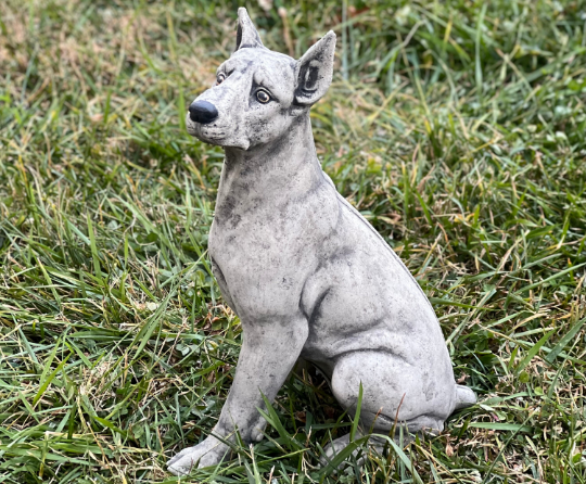 Doberman Pinscher dog statue
