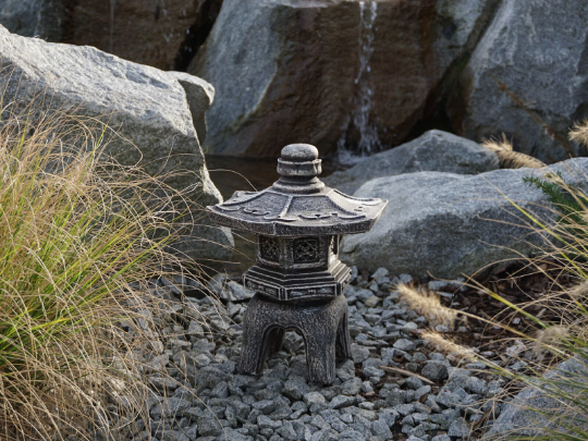 Painted Pagoda Lantern outdoor statue