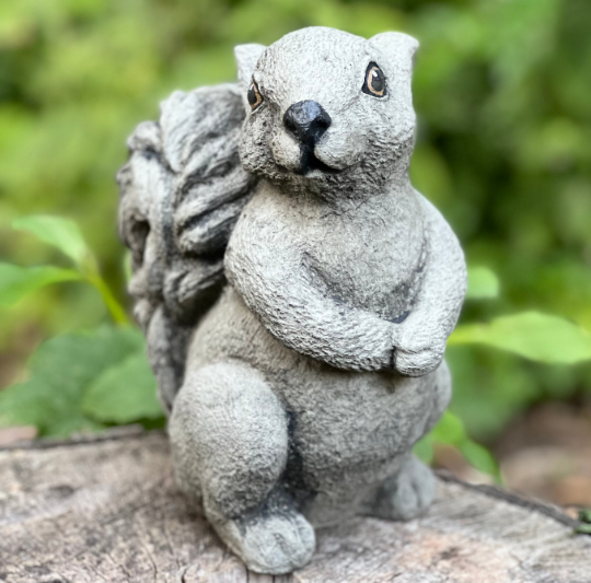 Squirrel concrete statue