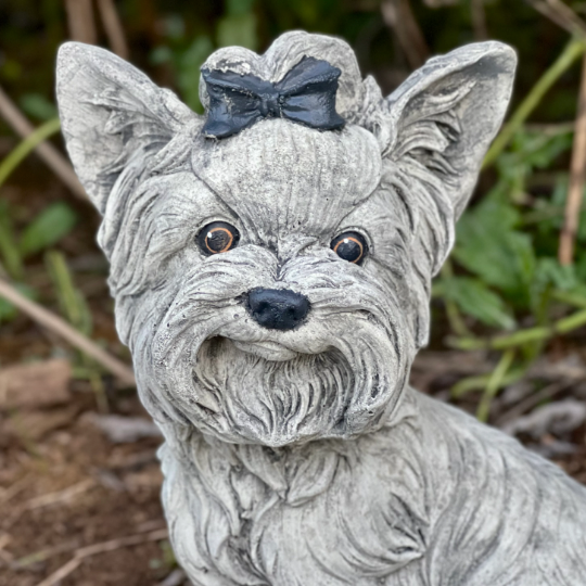 Large Yorkshire terrier statue