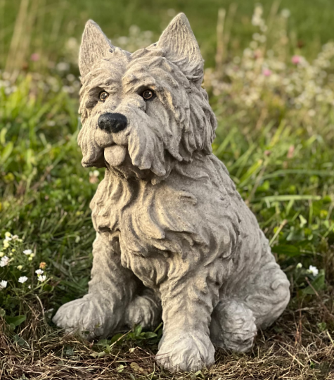 Scottish terrier dog statue