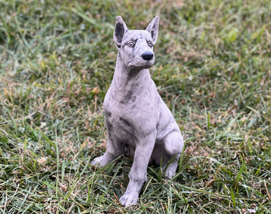 Doberman Pinscher dog statue