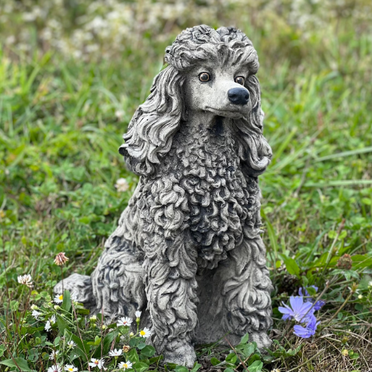 Large Poodle dog statue