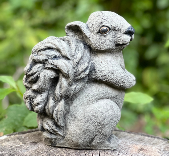 Squirrel concrete statue