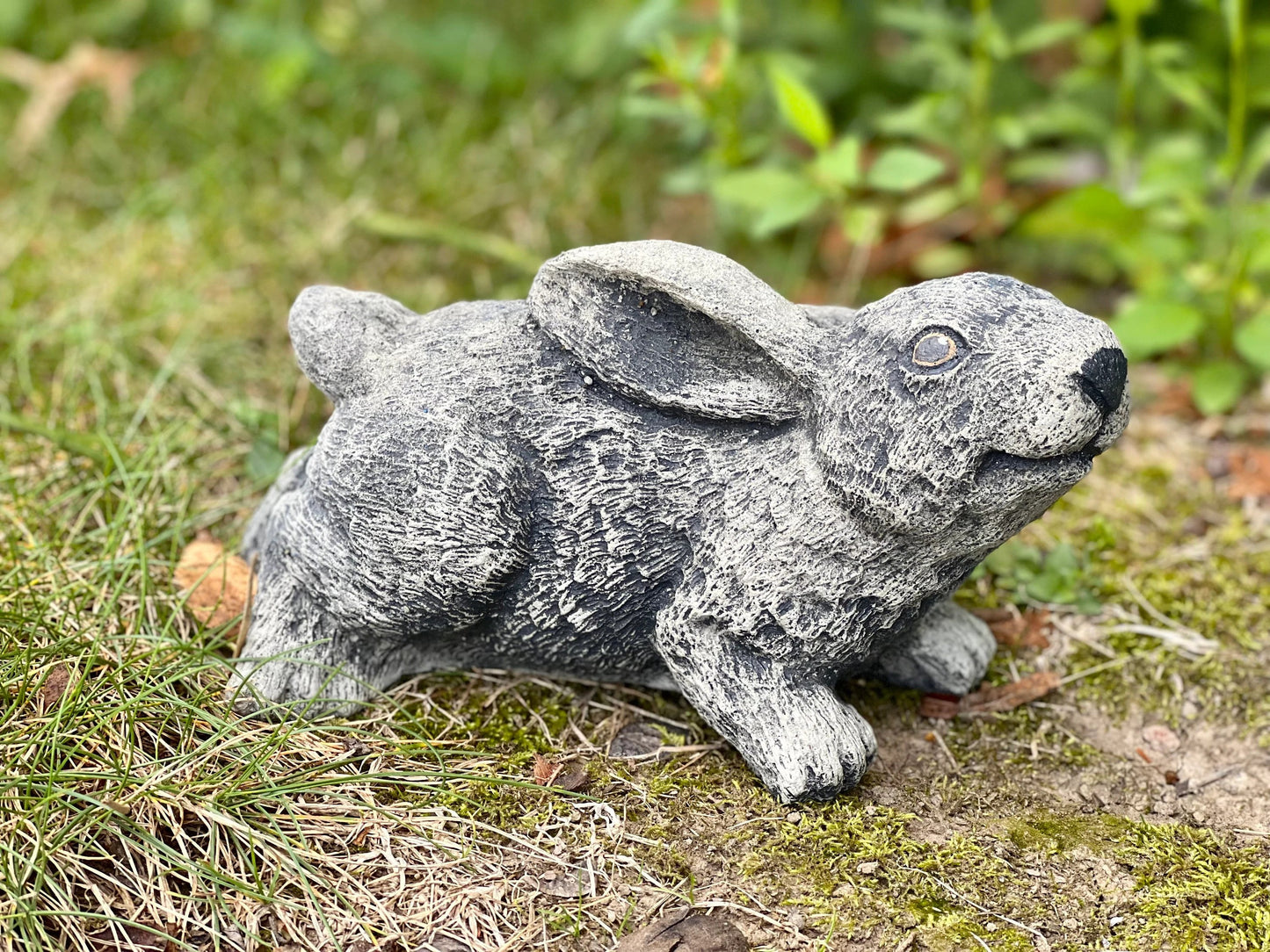 Concrete rabbit statue