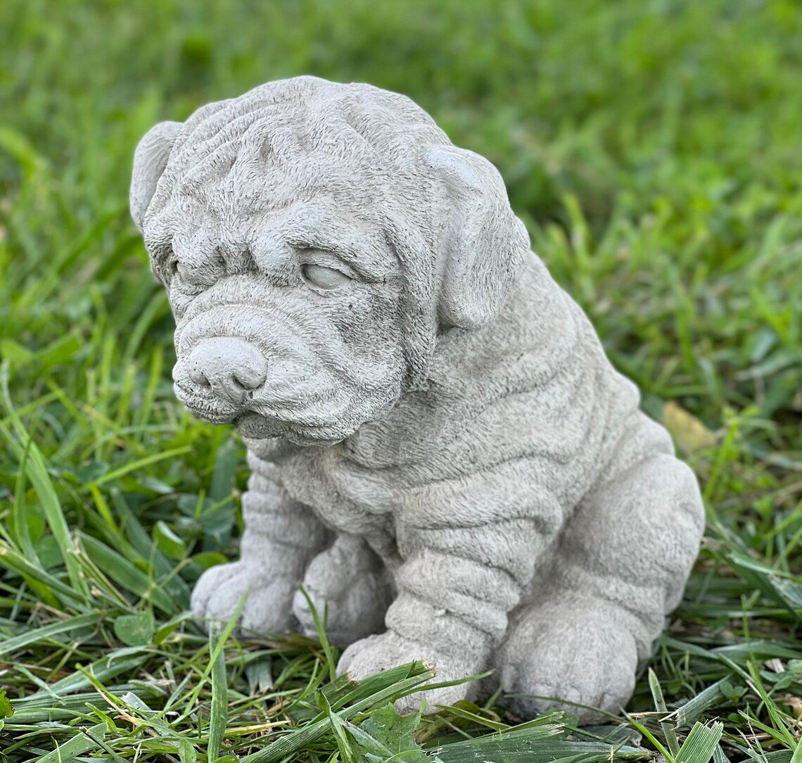Sharpei dog figure