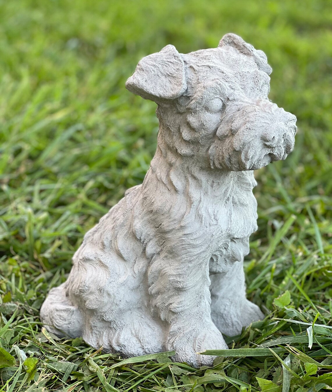 Concrete Fox Terrier Statue