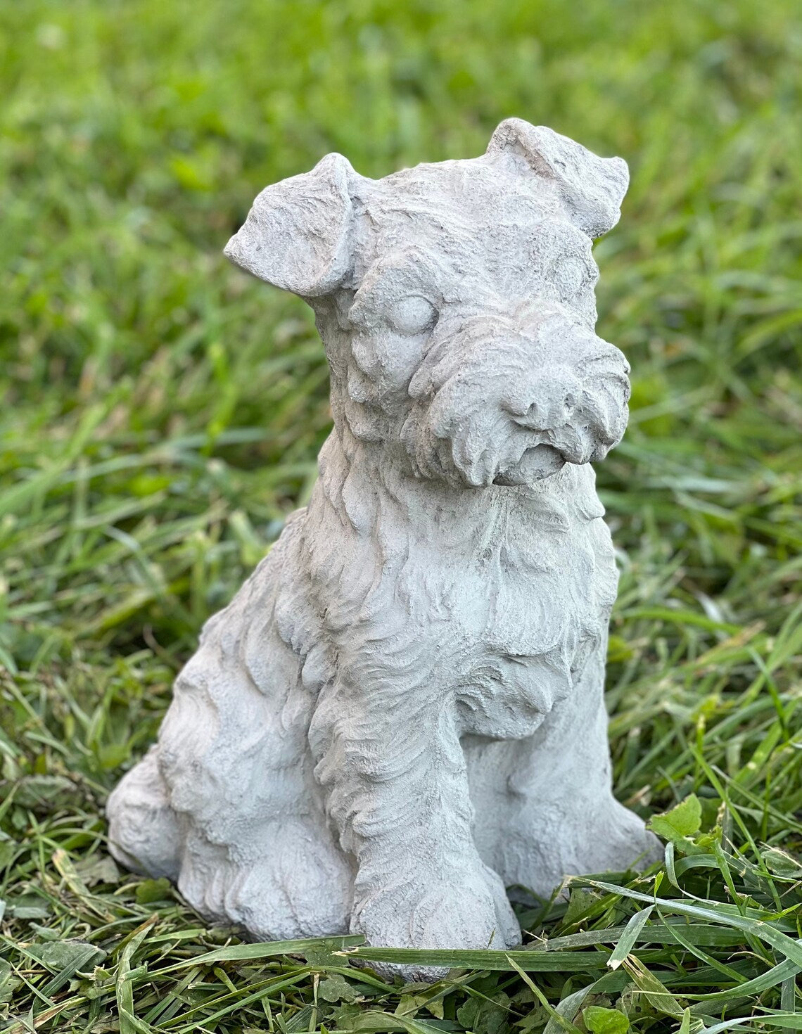 Concrete Fox Terrier Statue