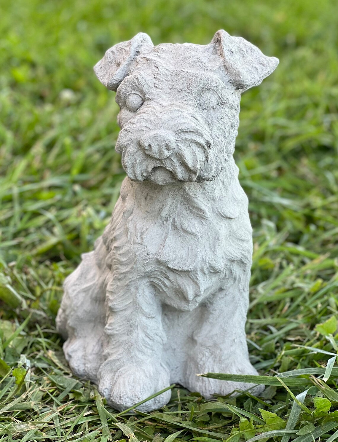 Concrete Fox Terrier Statue