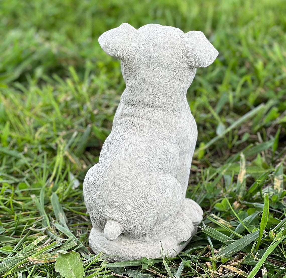 Boxer puppy statue