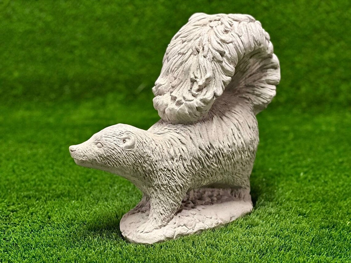 Detailed skunk statue