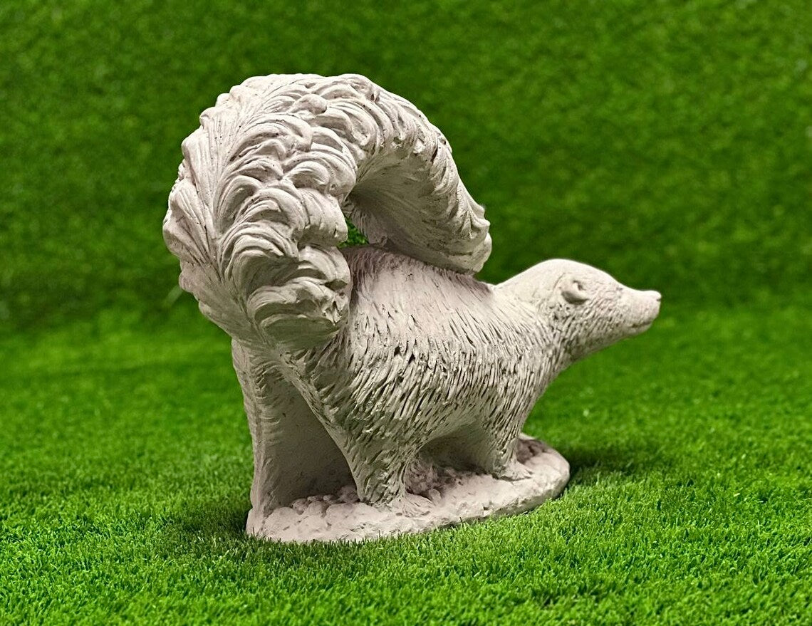Detailed skunk statue