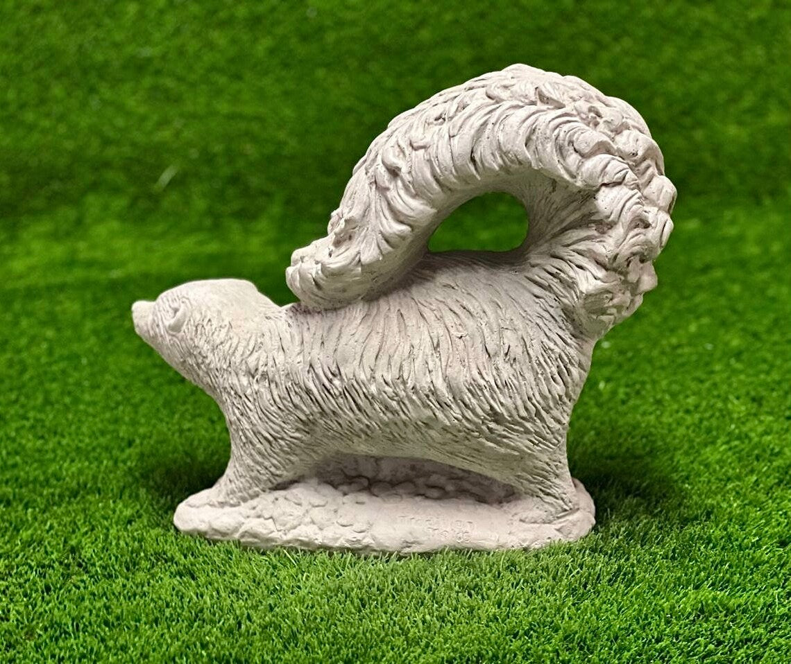 Detailed skunk statue
