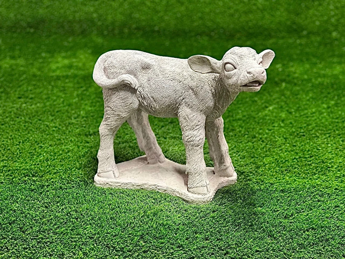 Realistic calf statue