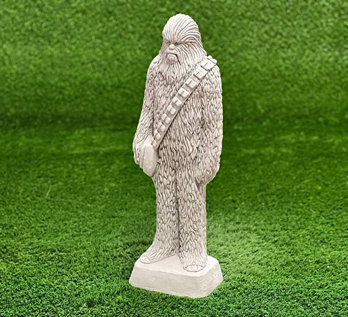 Concrete Chewbacca statue