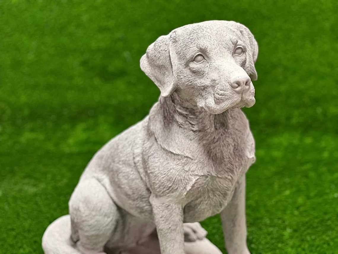 Massive Labrador terrier statue