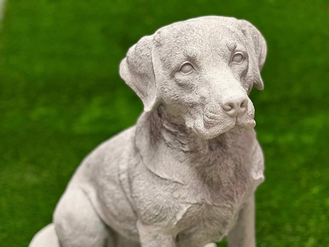 Massive Labrador terrier statue