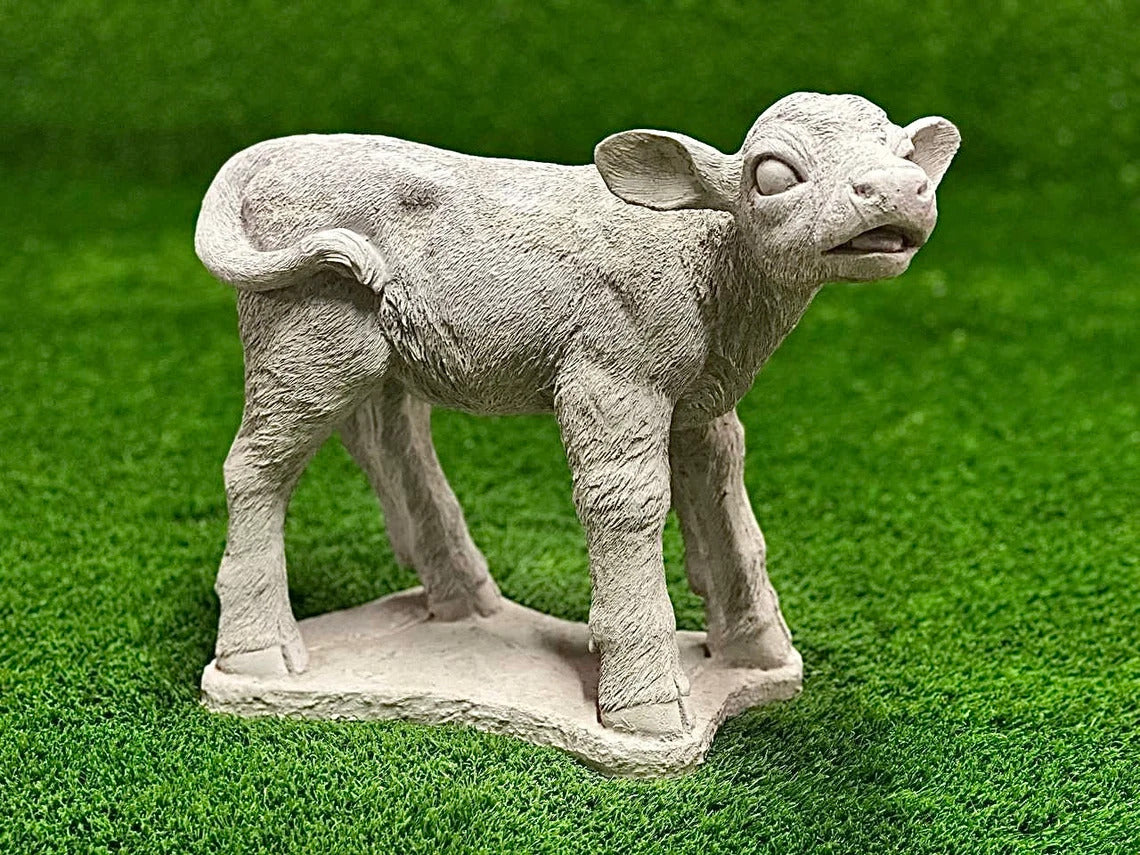 Realistic calf statue