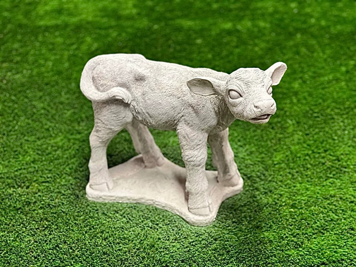 Realistic calf statue
