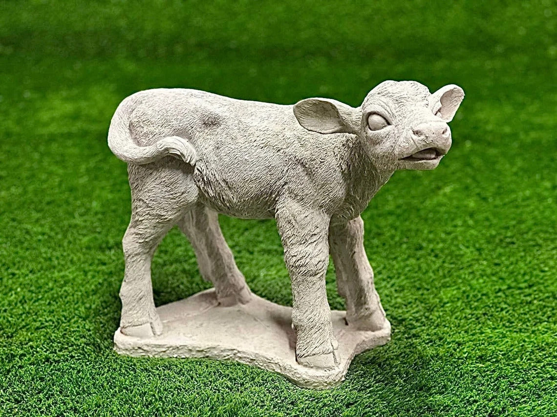 Realistic calf statue
