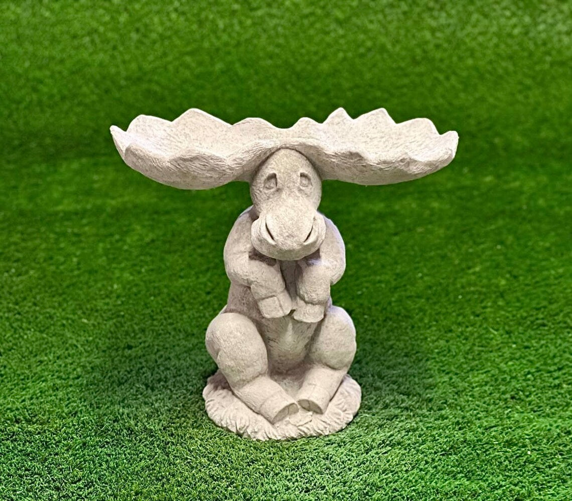 Sitting elk statue