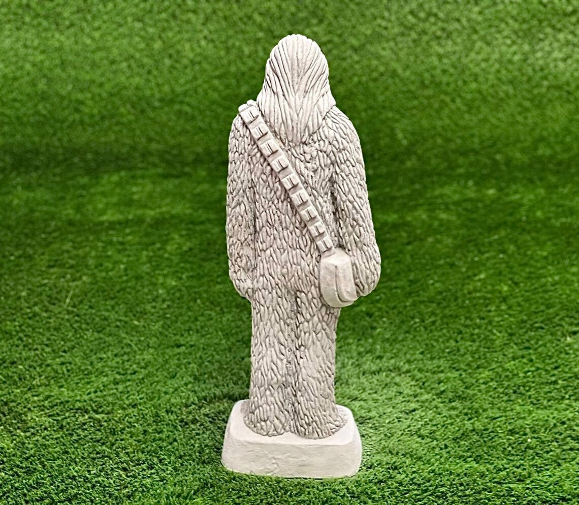 Concrete Chewbacca statue