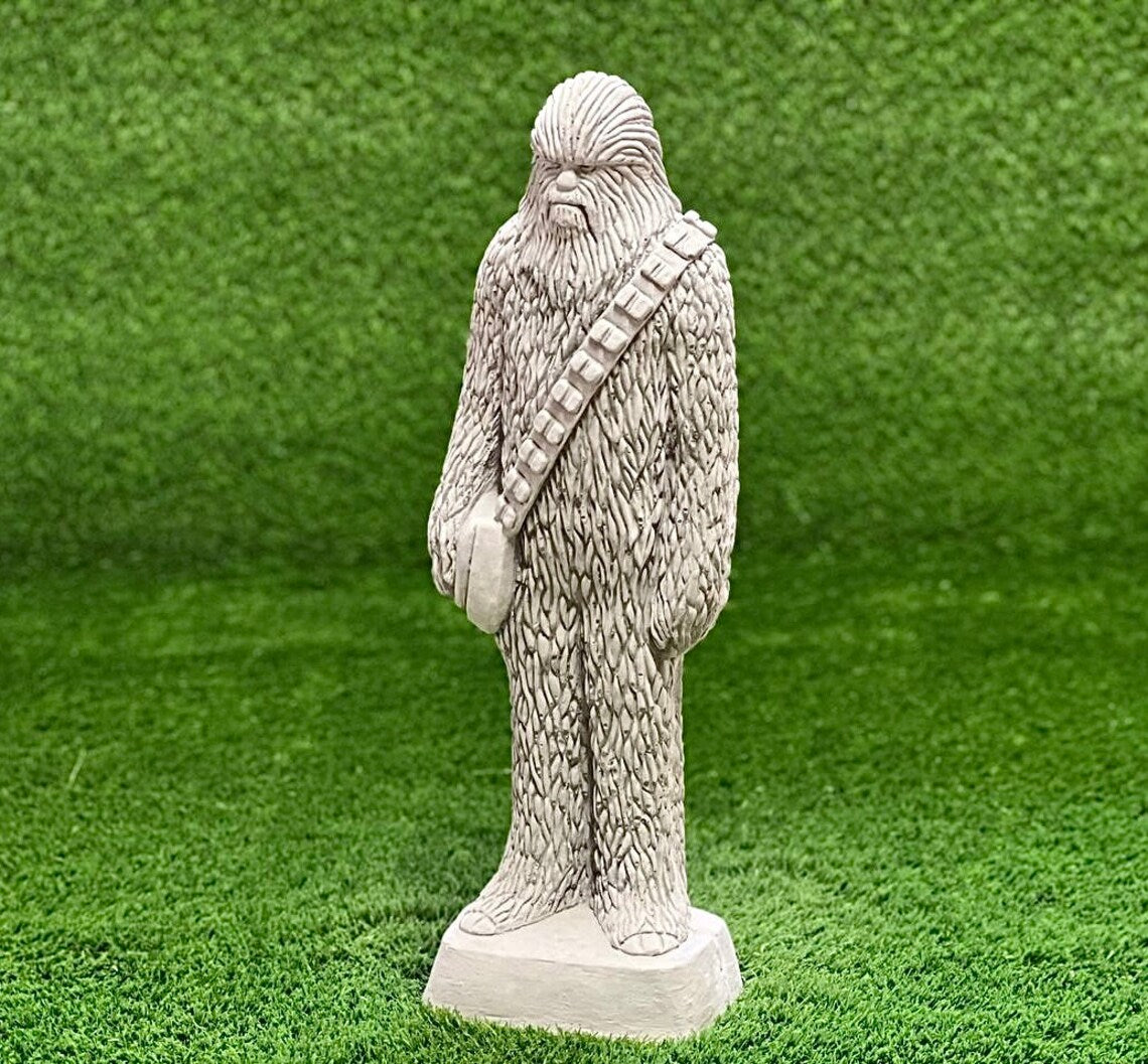 Concrete Chewbacca statue