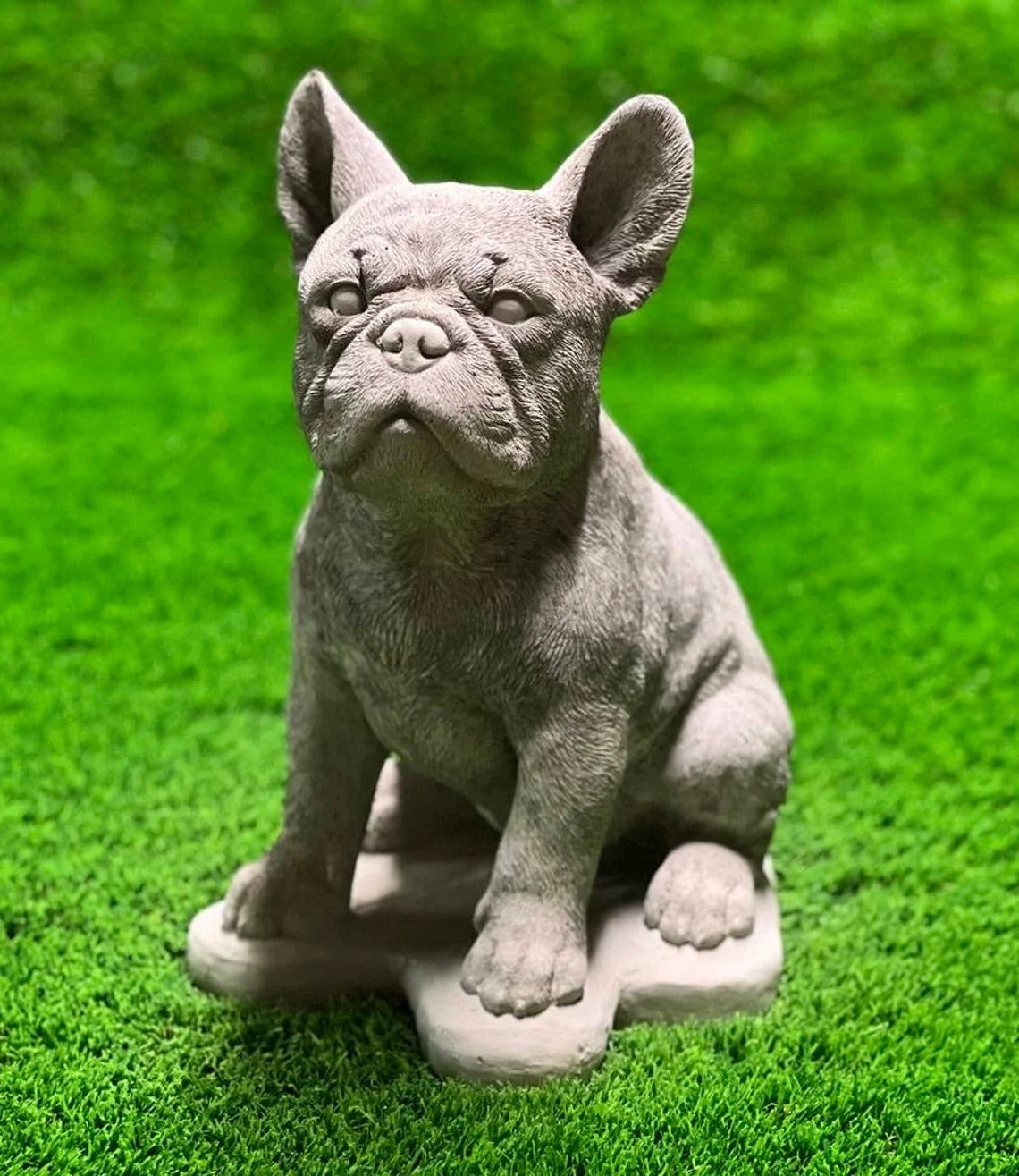 French Bulldog on basement figurine