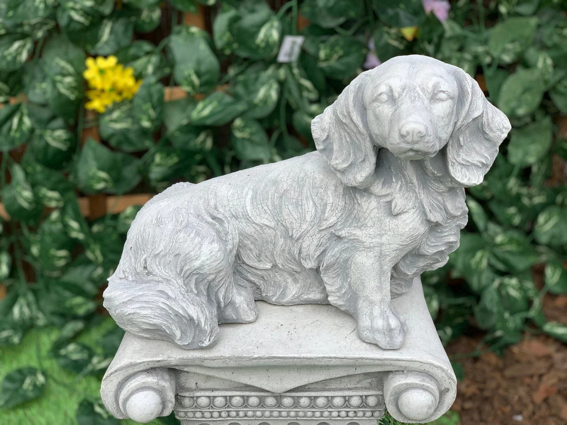 Dachshund dog statue