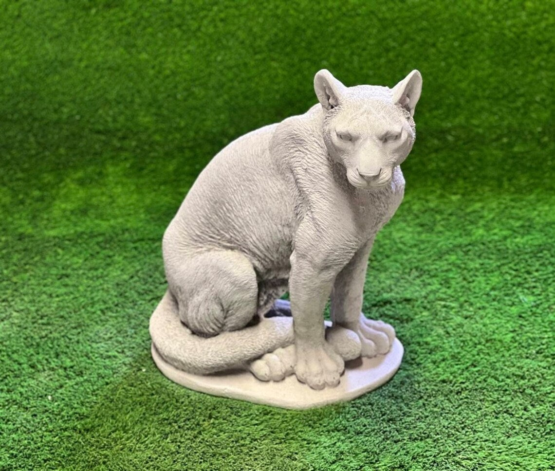 Massive mountain lion statue
