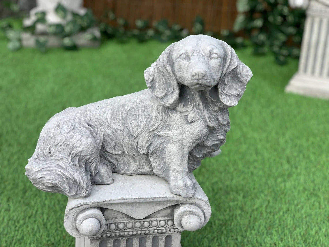 Dachshund dog statue