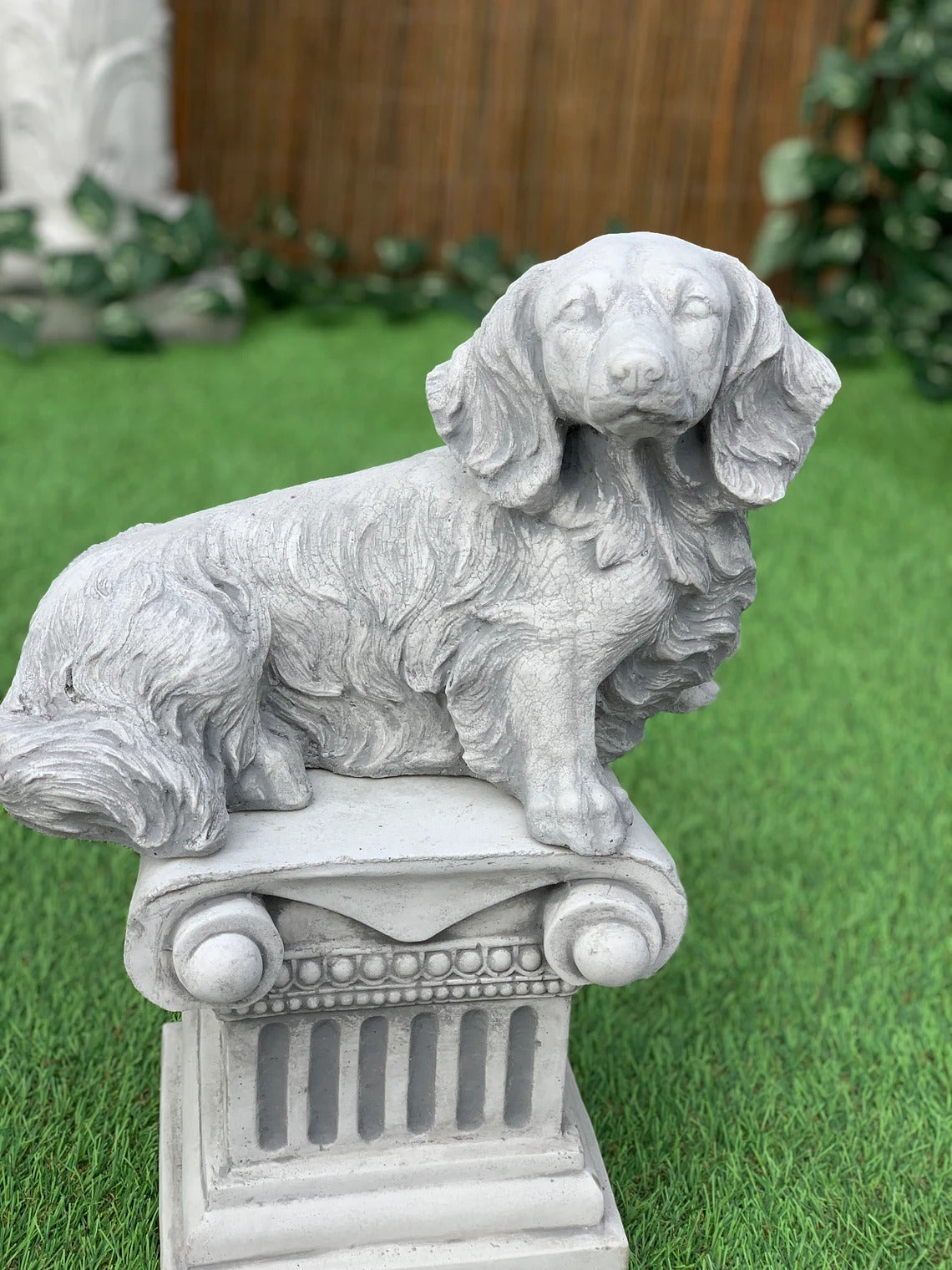Dachshund dog statue