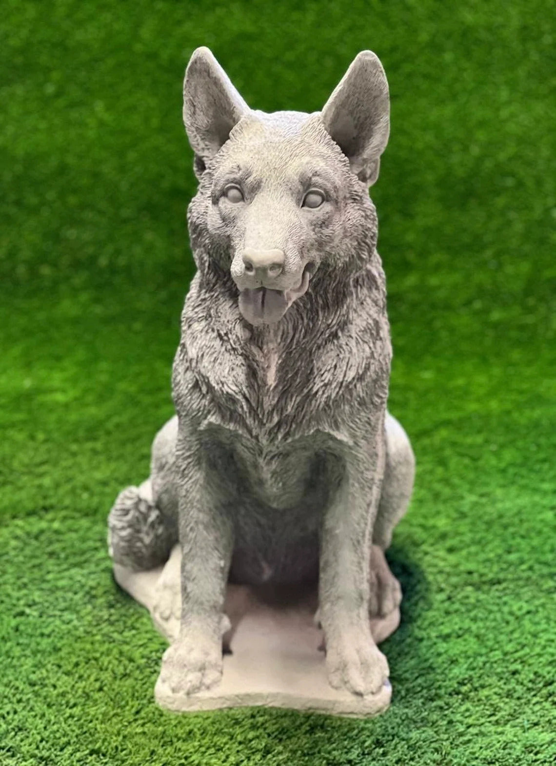 German shepherd statue