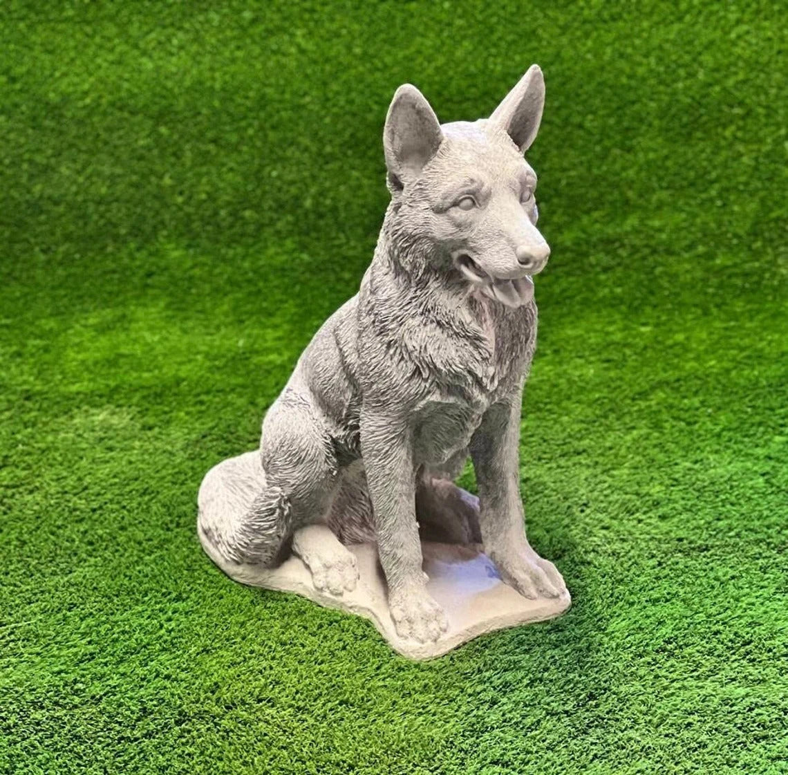 German shepherd statue