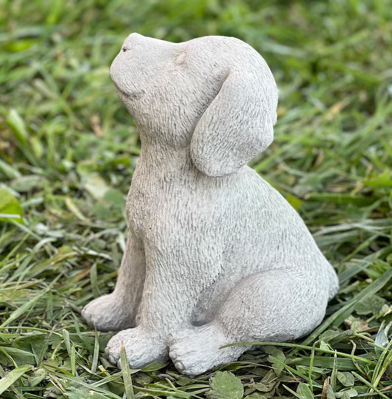 Labrador puppy statue