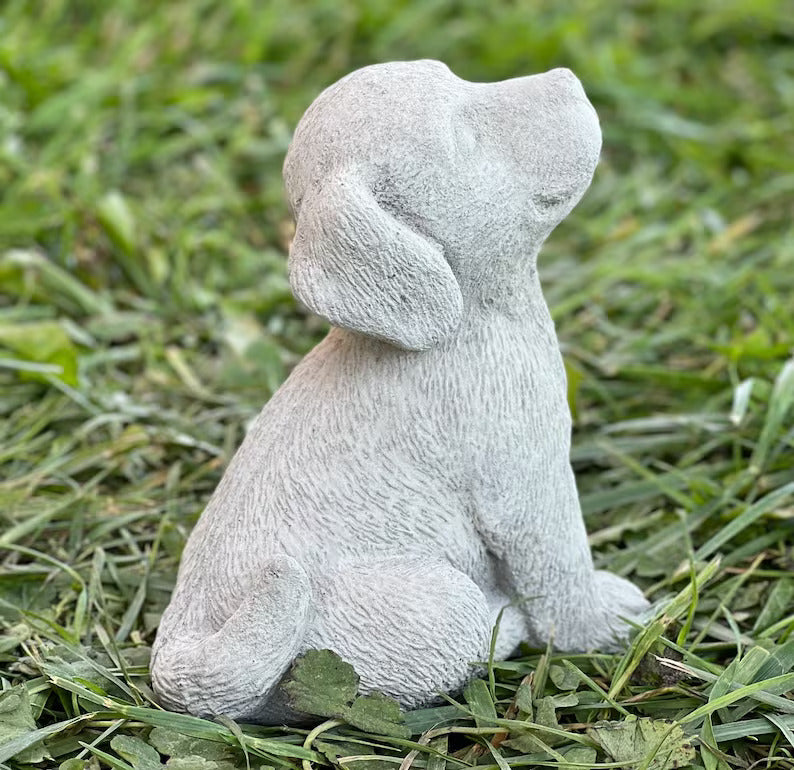 Labrador puppy statue