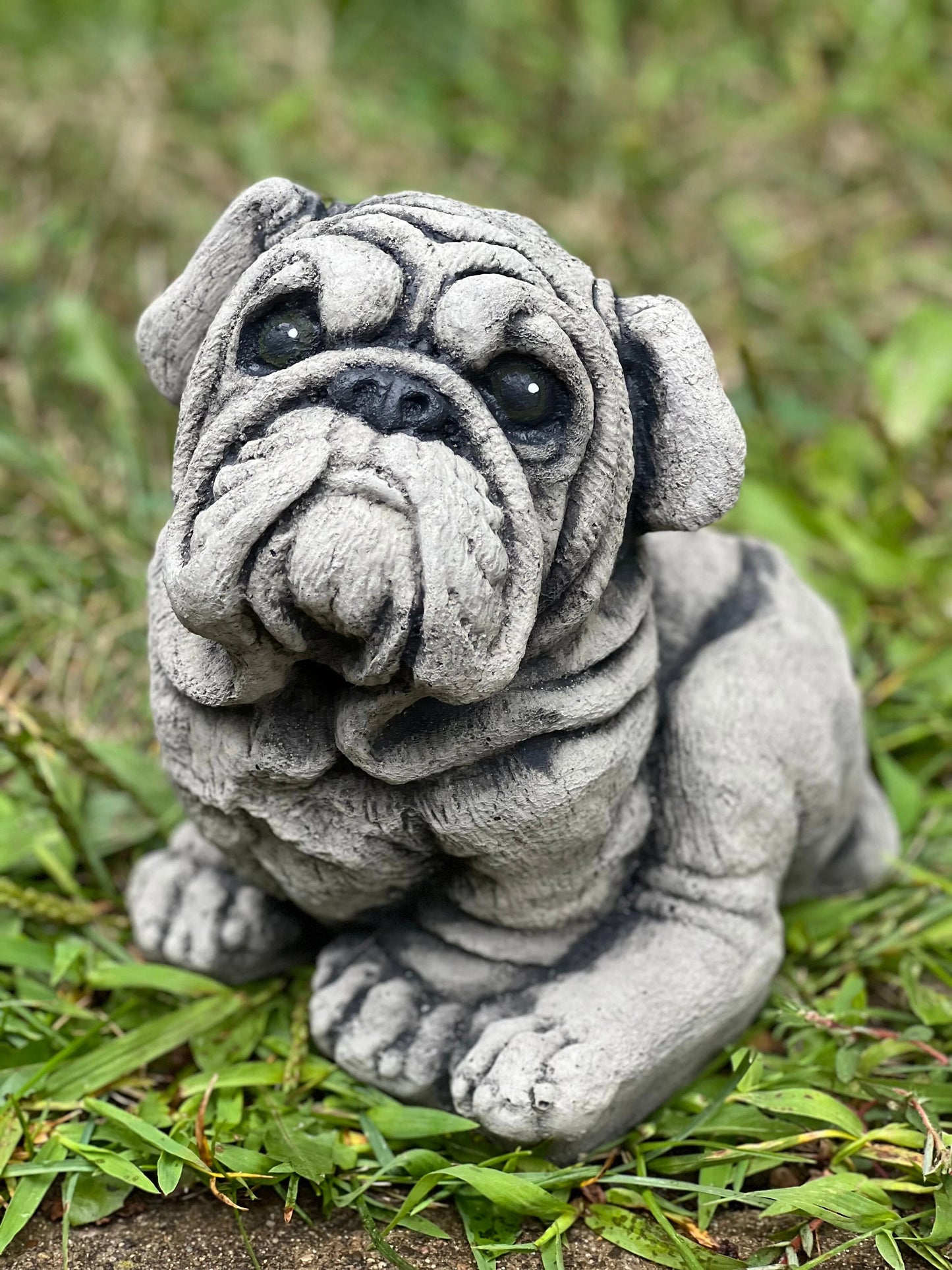 Bulldog statue
