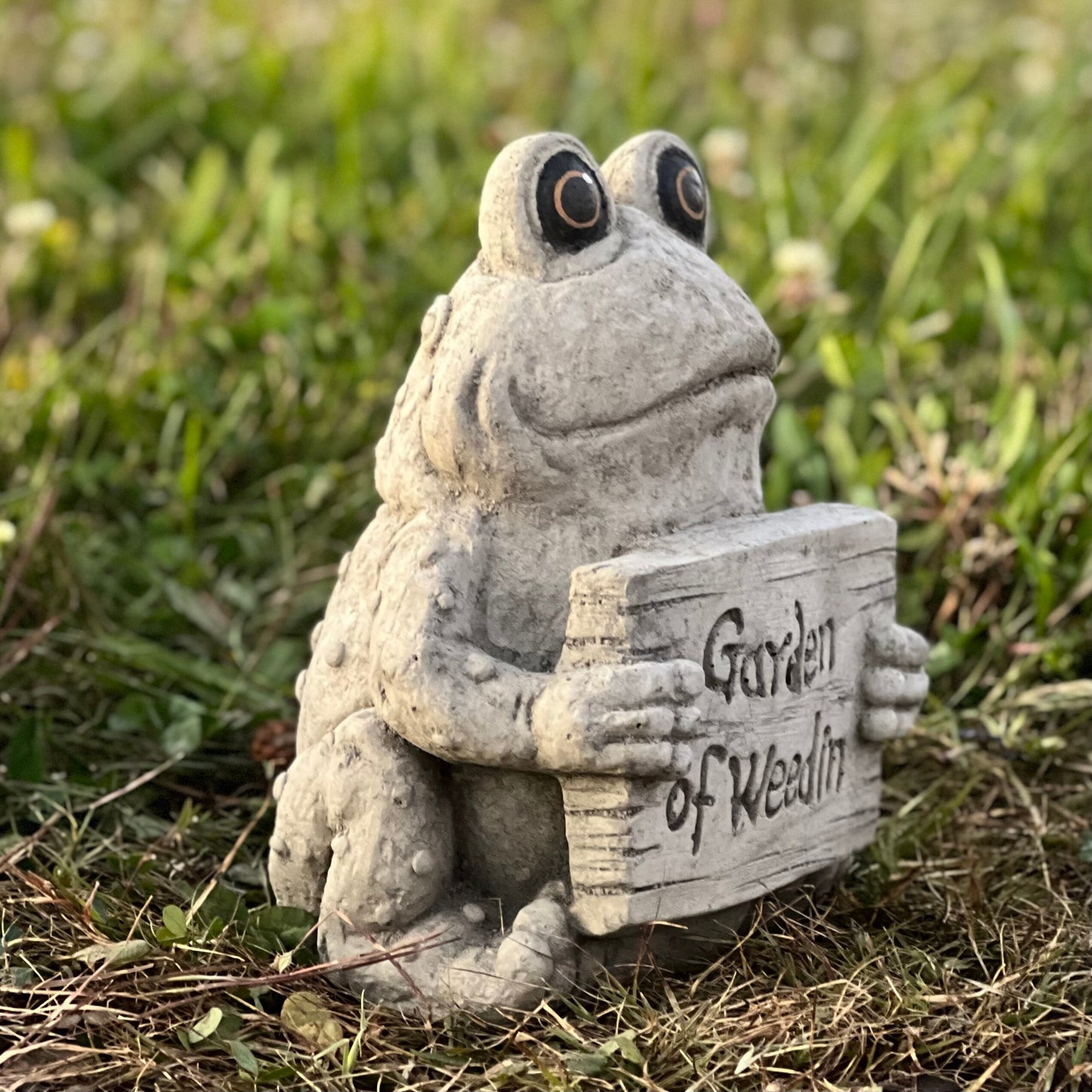 Concrete Detailed Frog Statue