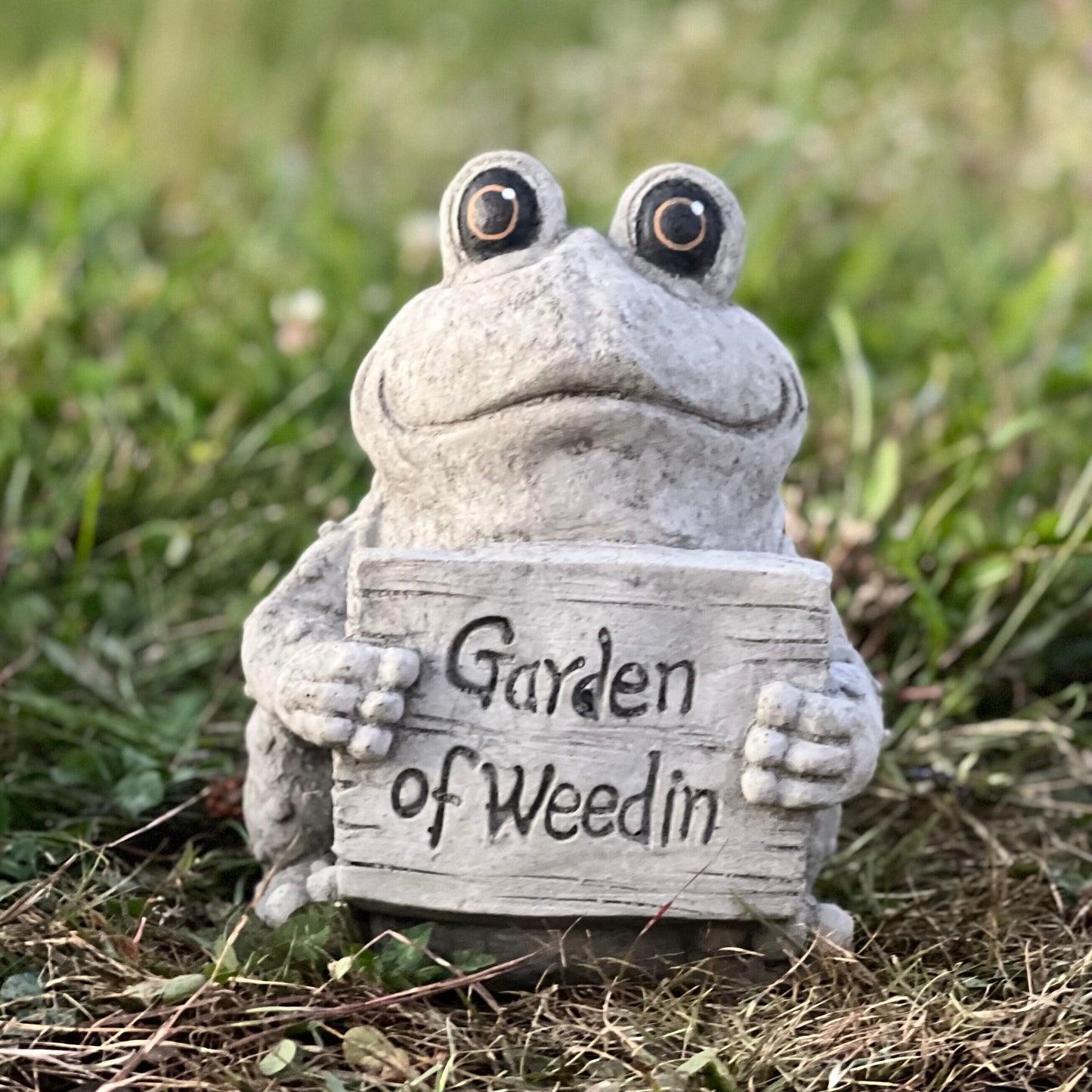 Concrete Detailed Frog Statue