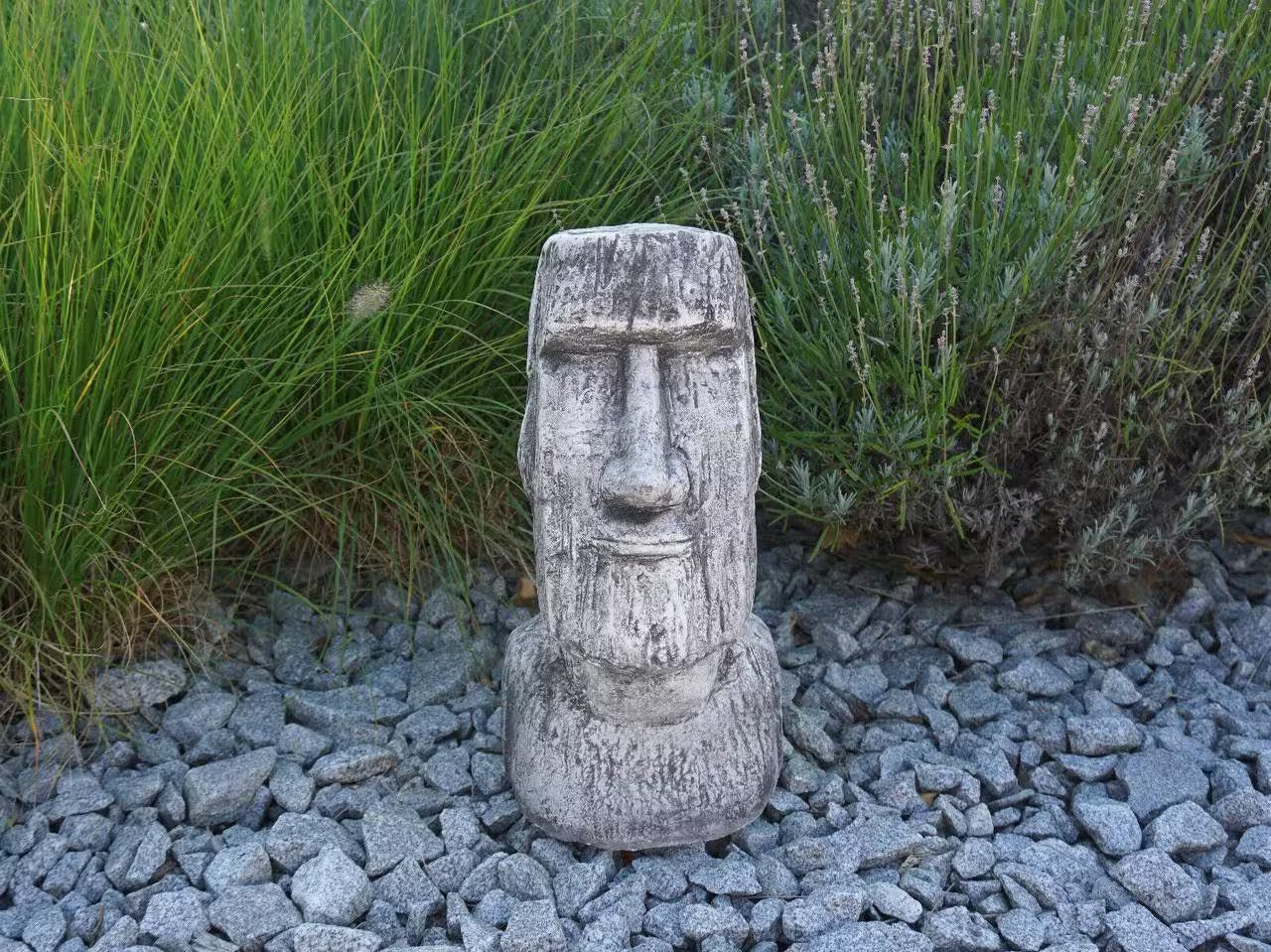 Massive Moai Head Statue