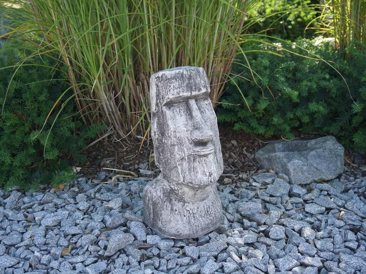 Massive Moai Head Statue