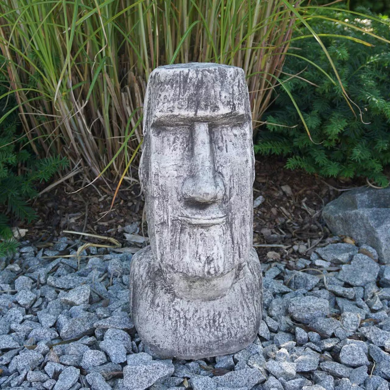 Massive Moai Head Statue