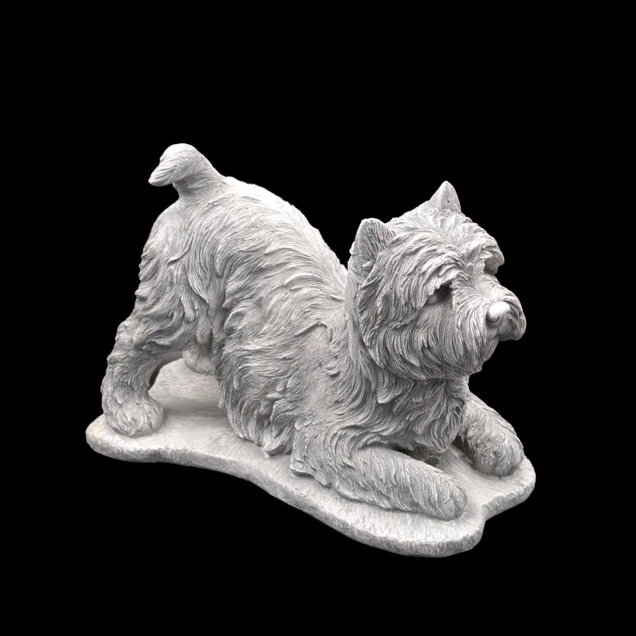Stretching West Highland Terrier Statue