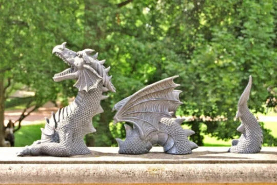 Fantasy dragon statue