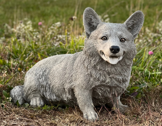 Large sitting Corgi statue