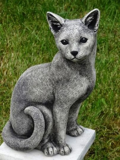 Massive Siamese cat statue